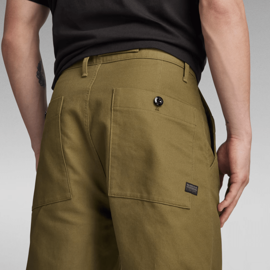 G-STAR RAW PLEATED CHINO RELAXED - Pantalone Lifestyle Uomo - Neverland Firenze