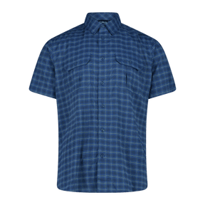 CMP Camicia a maniche corte con fantasia a quadri da Trekking Uomo - Neverland Firenze