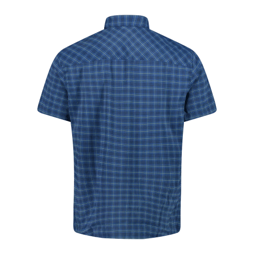 CMP Camicia a maniche corte con fantasia a quadri da Trekking Uomo - Neverland Firenze