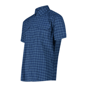 CMP Camicia a maniche corte con fantasia a quadri da Trekking Uomo - Neverland Firenze