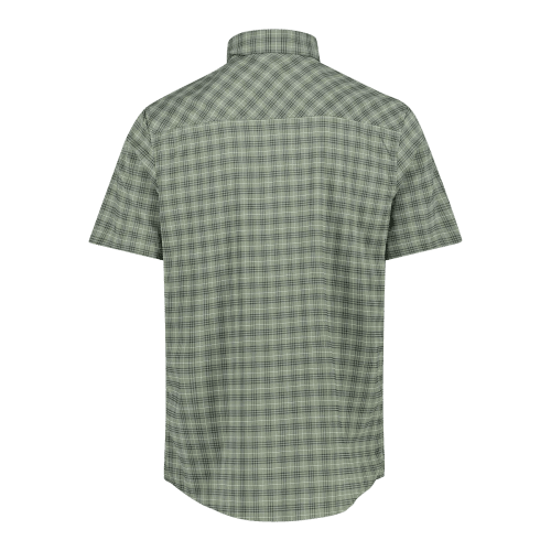 CMP Camicia a maniche corte con fantasia a quadri da Trekking Uomo - Neverland Firenze