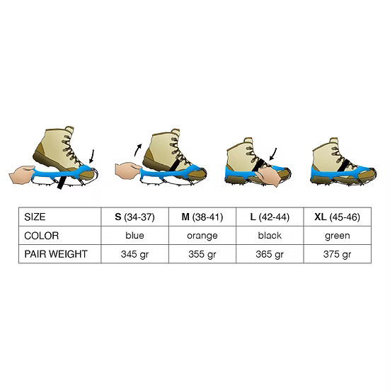 Fizan Crampons Ice/Snow - Ramponi da Trekking - Neverland Firenze