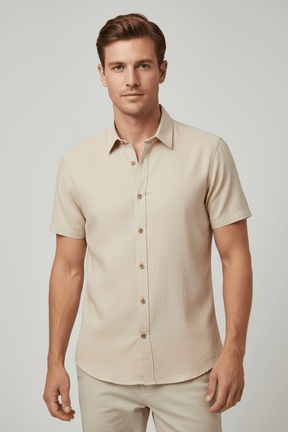 Camicia Beige - Fronte