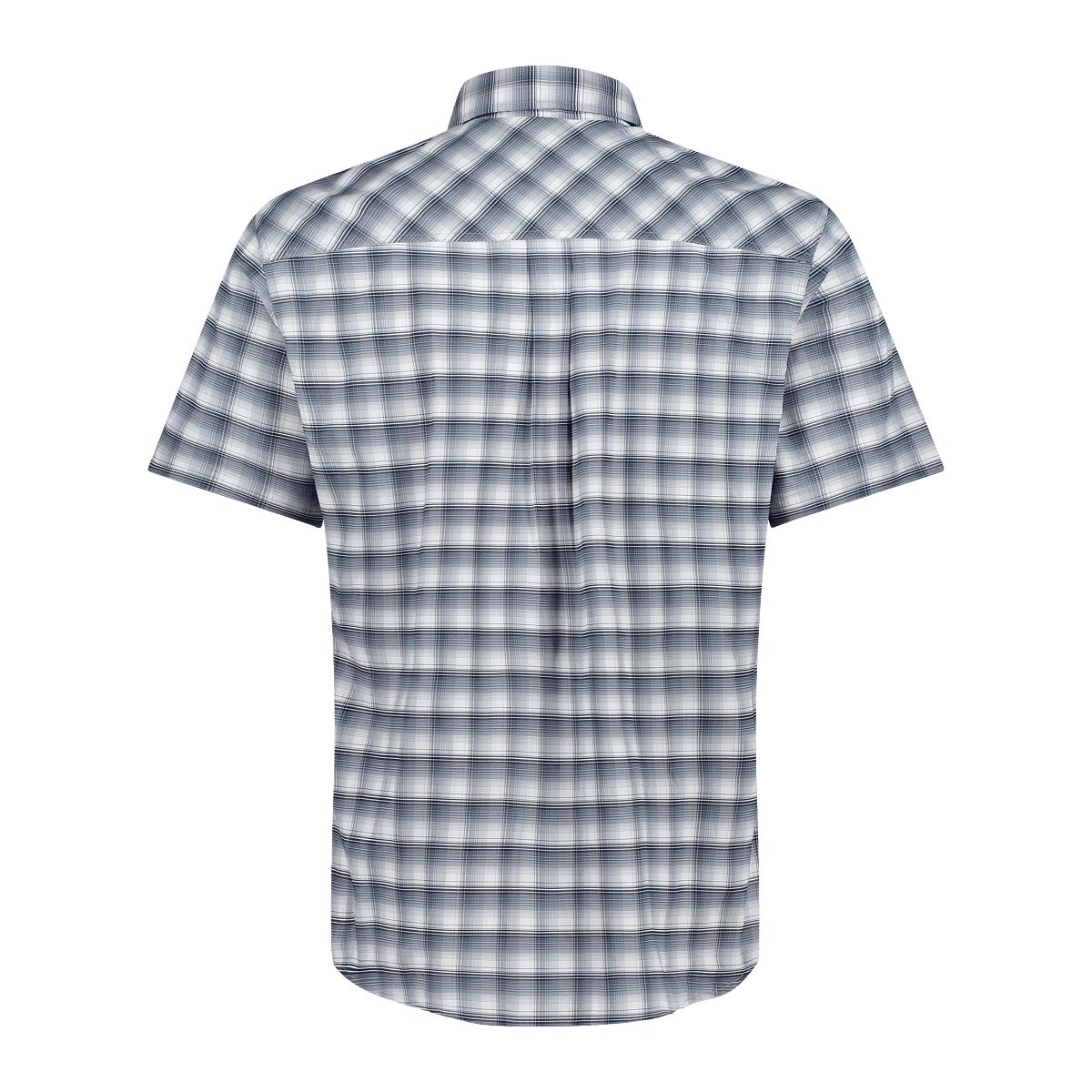 Camicia fantasia check maniche corte Uomo-31T7037-neverland-firenze