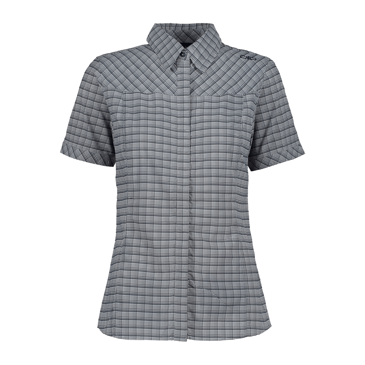 CMP Camicia fantasia check maniche corte Donna-31T7146-neverland-firenze