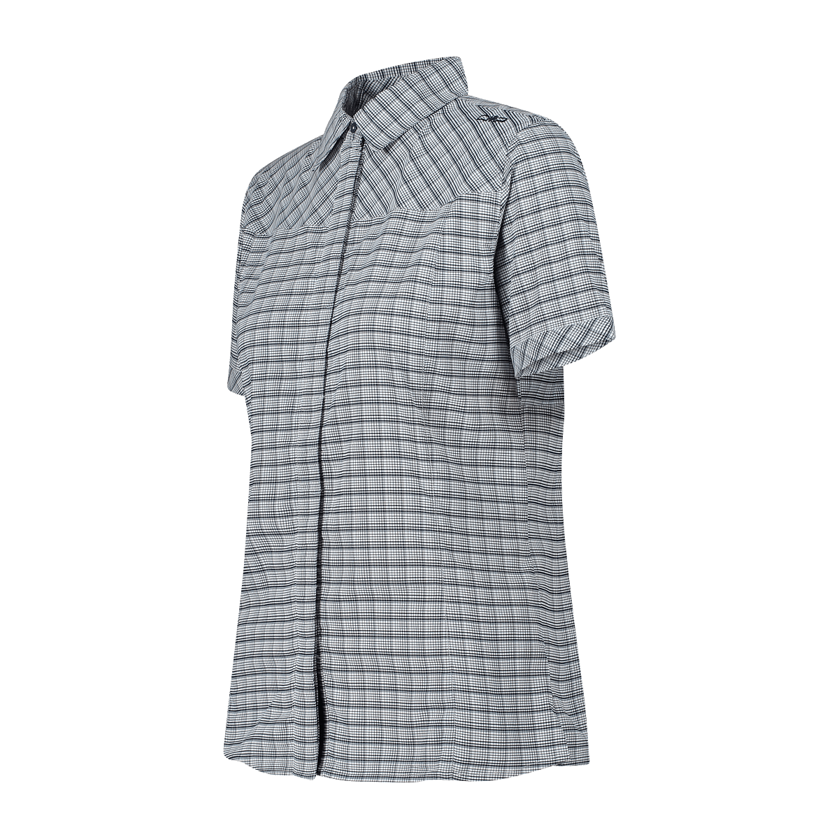 CMP Camicia fantasia check maniche corte Donna-31T7146-neverland-firenze