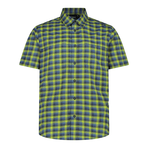 Camicia fantasia check maniche corte trekking Uomo - Neverland Firenze