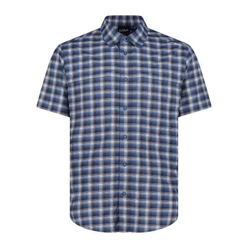 Camicia fantasia check maniche corte trekking Uomo - Neverland Firenze