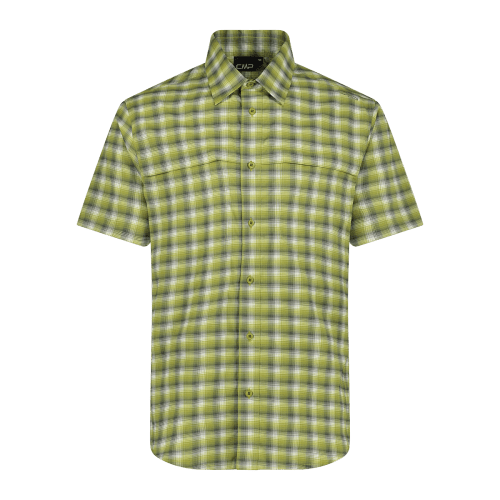 Camicia fantasia check maniche corte trekking Uomo - Neverland Firenze