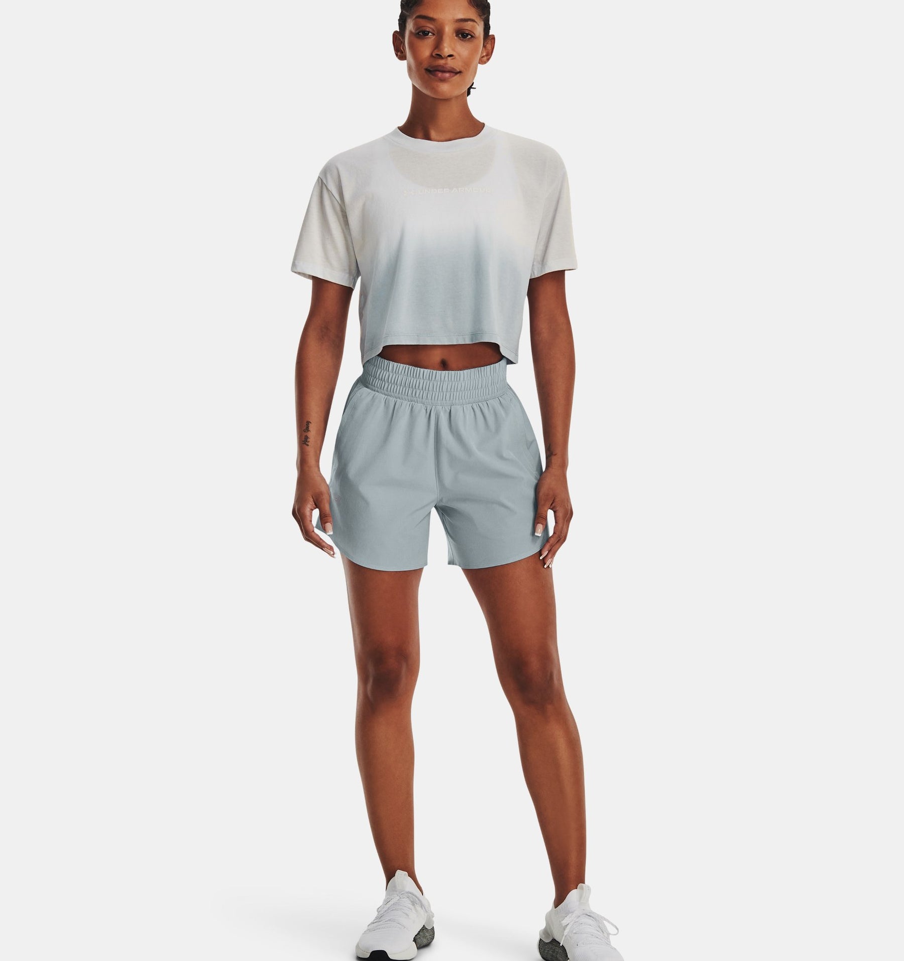 Under Armour Branded Dip Dye Crop - Maglia da Allenamento Donna - Neverland Firenze