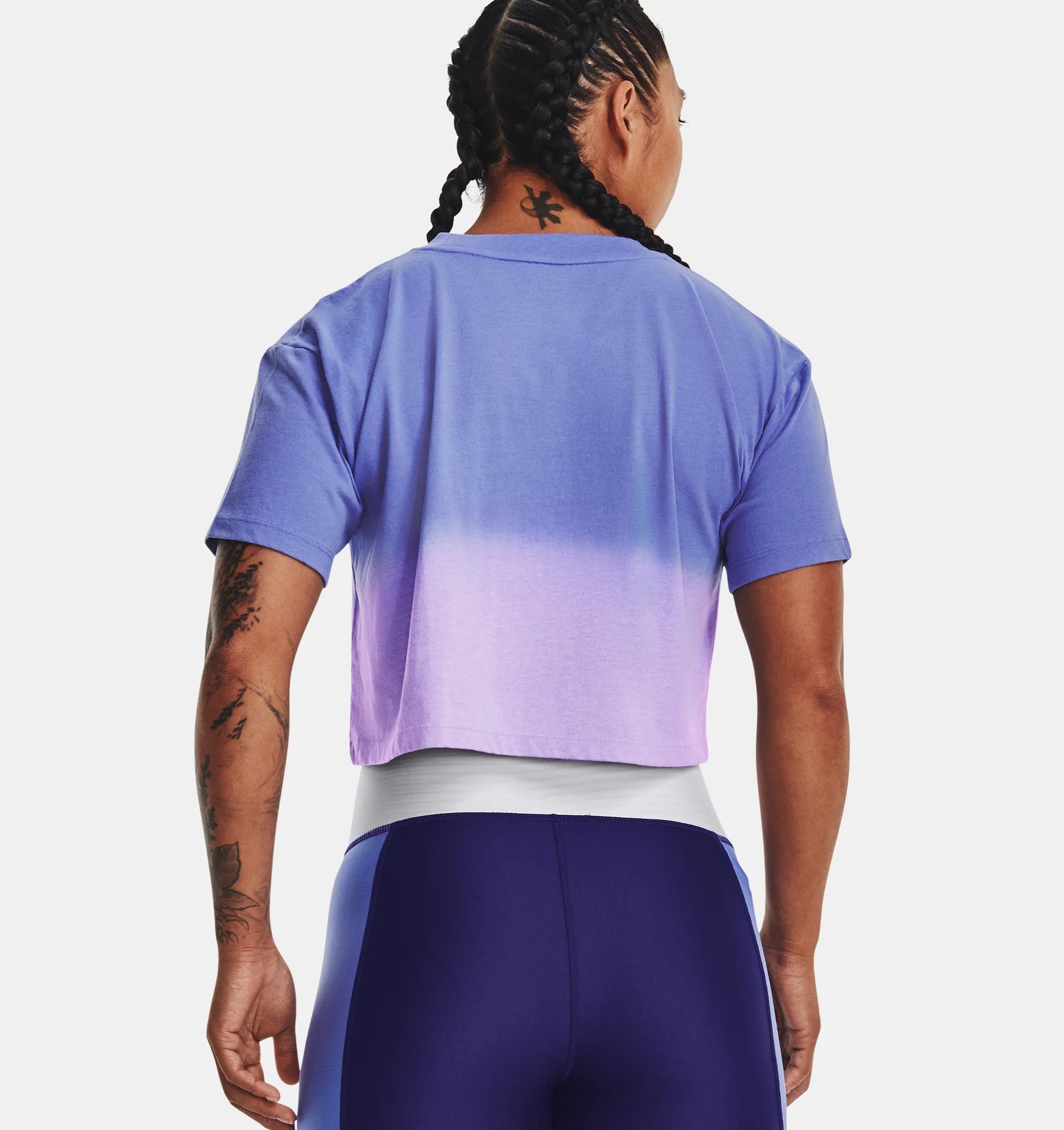 Under Armour Branded Dip Dye Crop - Maglia da Allenamento Donna - Neverland Firenze