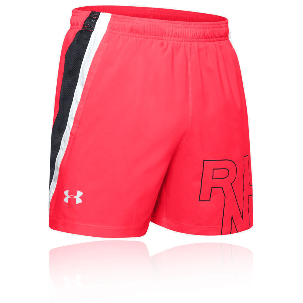 UA SHORT LAUNCH SW 5'' GRAPHIC RED Uomo - Neverland Firenze